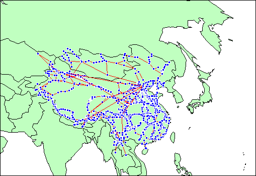 trade routes of Asia