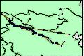 NW China,1920 CE, major roads and caravan routes