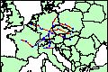 Southern Germany, 1450-1500 CE, trade routes
