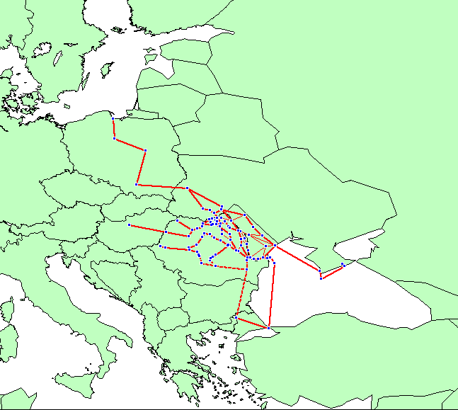 Moldavian trade routes