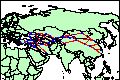 The Middle East, the Caucasus, Central Asia and China, 1200-1400 CE, trade routes