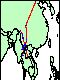 Yunnan, China, Laos, Burma, and Vietnam circa 1850 CE, 'Tea' routes