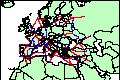 Europe, Levant and North Africa, 1300-1500 CE, trade routes